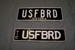 Firebird number plates ' USFBRD '