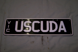 Barracuda number plates ( USCUDA )