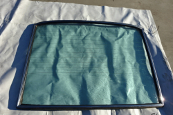 Rear window with chrome frame Fiat Dino 2400