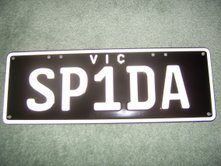 SP1DA number plate