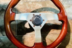 timber steering wheel