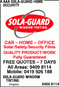 Sola-Guard Window Tinting