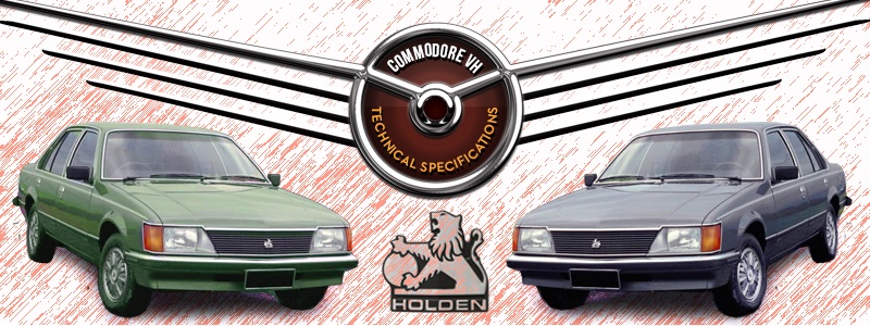 VH Commodore Specifications