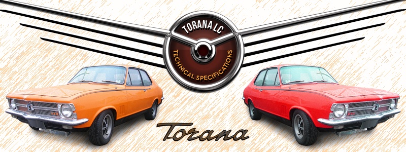 Holden Torana LC Technical Specifications