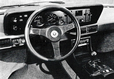 The interior of the BMW M1