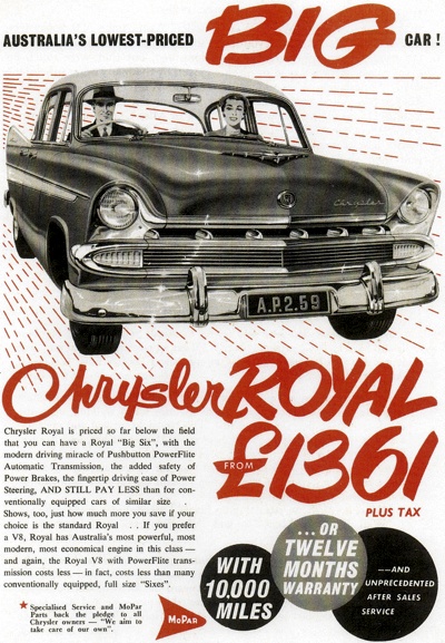 1959 Chrysler V8 Royal