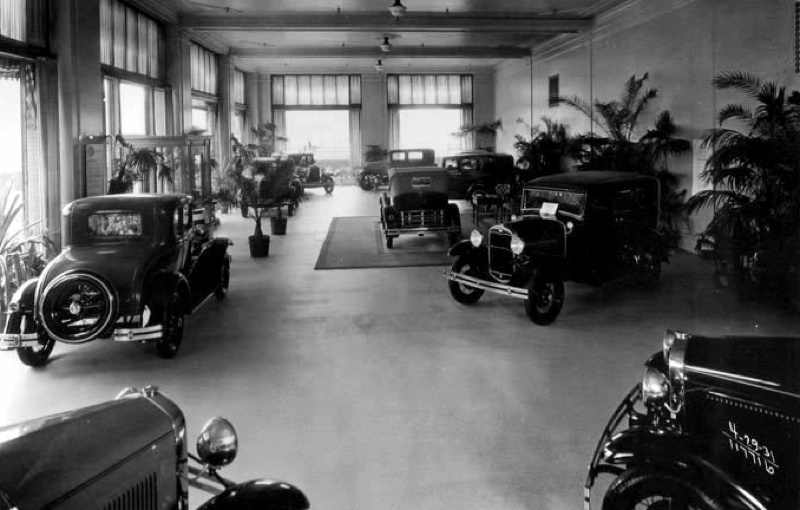 1931 Ford Model A's In The Showroom