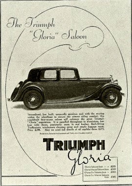 1935 Triumph Gloria Fours and Sixes