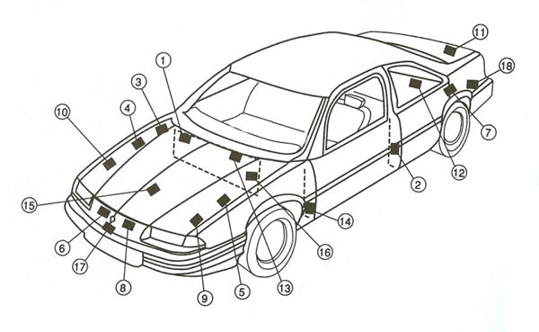 Porsche Paint Code Location Chart