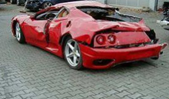 Wrecked Dream Cars Ferrari 360