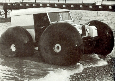 Land Rover with Flotation Tyres