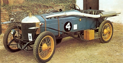 The victorious Delage 3 litre car from the 1911 Coupe de l'Auto