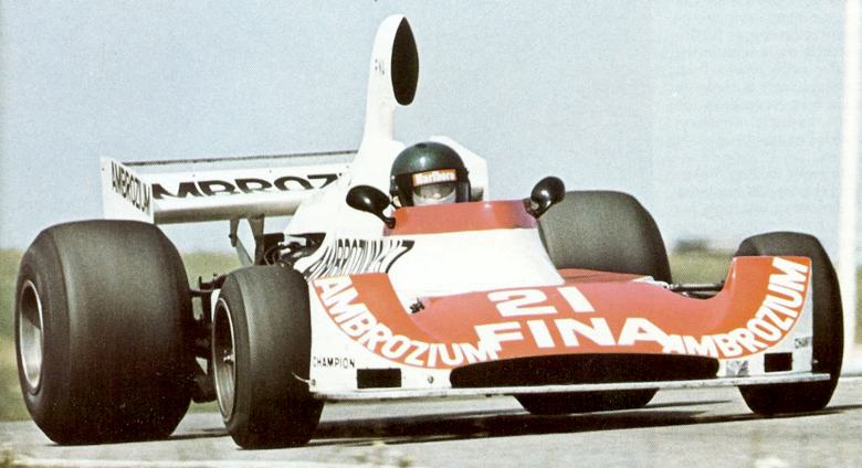 Jacques Laffite in action in the 1975 Formula One Williams Ford