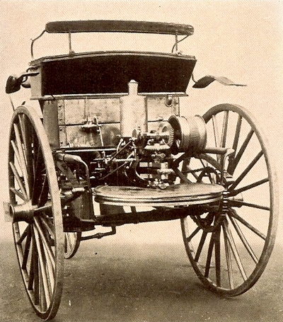 The first Benz made its debut in 1885