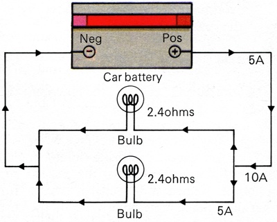 Car lighting circuit diagram
