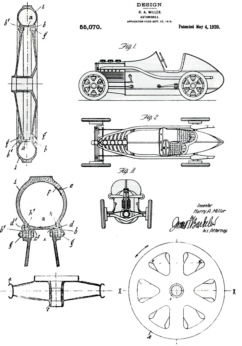 Harry Miller Alloy Wheel Patent