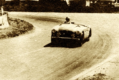 One of two Austin Healeys that competed at the 1953 Le Mans