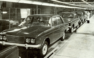 Chrysler Arrow body shells approaching the final stages of production