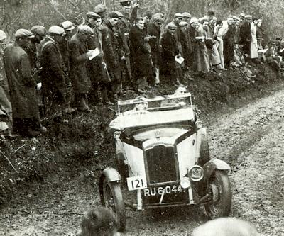 1926 Rover 9/20hp competing in the 1935 MCC Lands End Trials