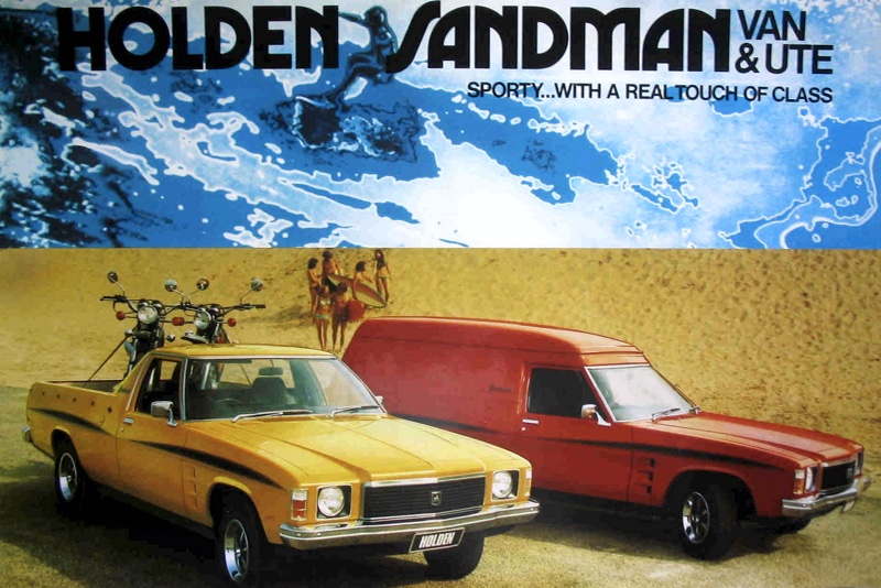 HJ Holden Sandman Van and Ute