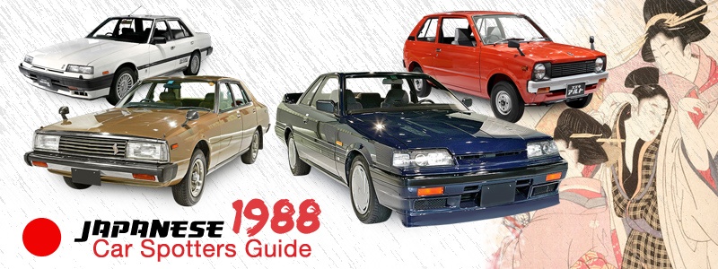 Japanese Car Spotters Guide - 1988