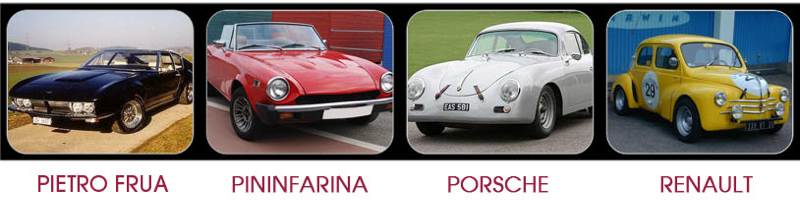 Pietro Frua, Pininfarina, Porsche, Renault