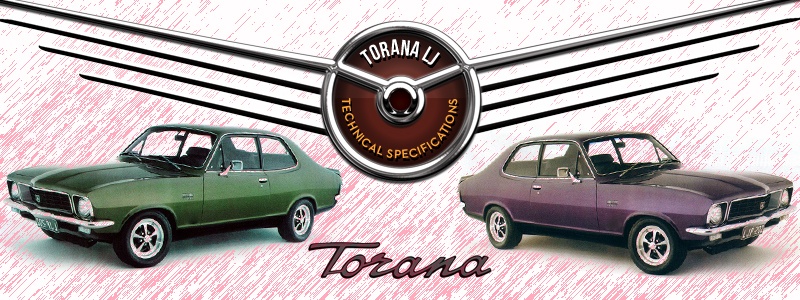 Holden Torana LJ Technical Specifications