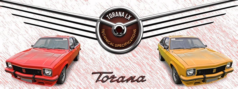 Holden Torana LX Technical Specification