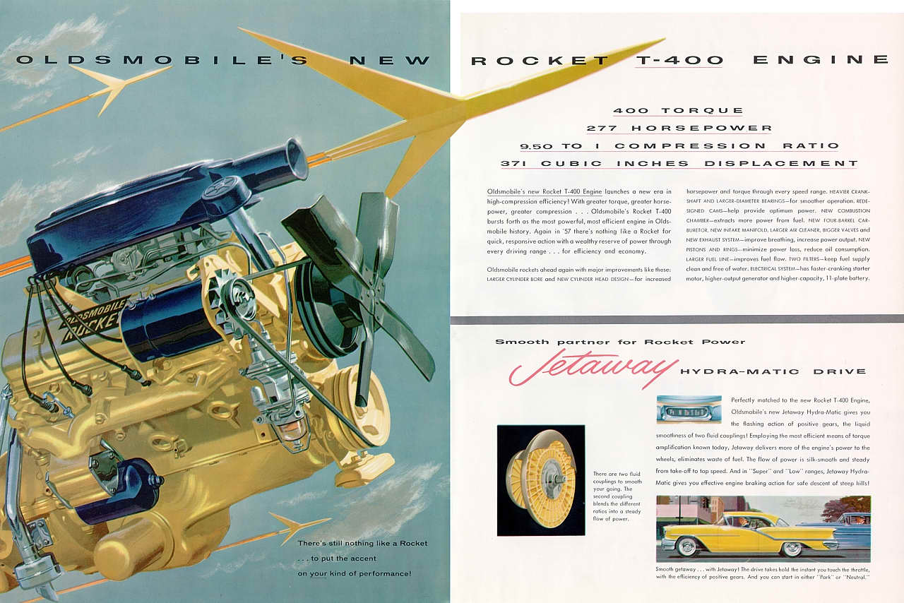 1957 Oldsmobile Rocket T-400 Engine