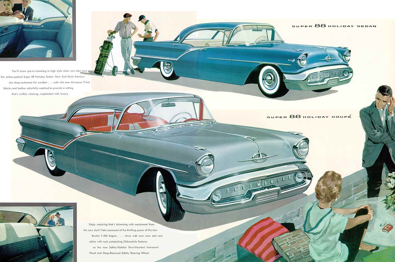 1957 Oldsmobile Super Holiday Sedan and Coupe
